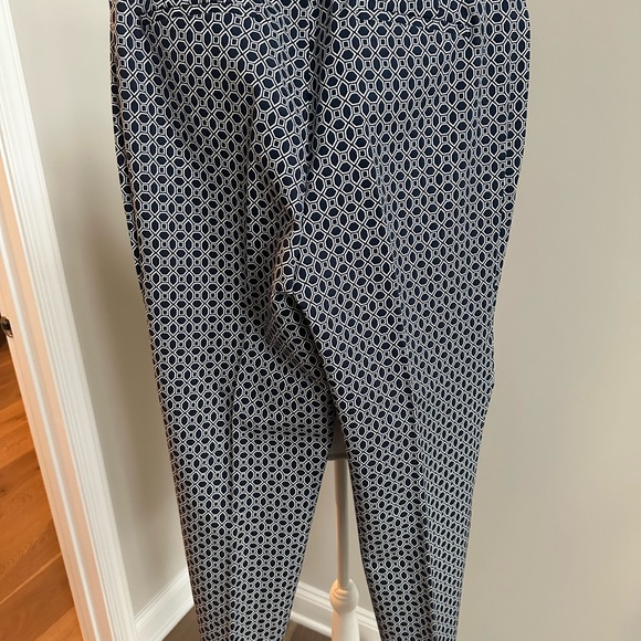 Talbots Pants Navy and White 12 - Picture 3 of 3